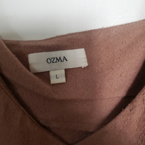 Ozma of California tan/pink silk noil cami - Picture 3 of 7